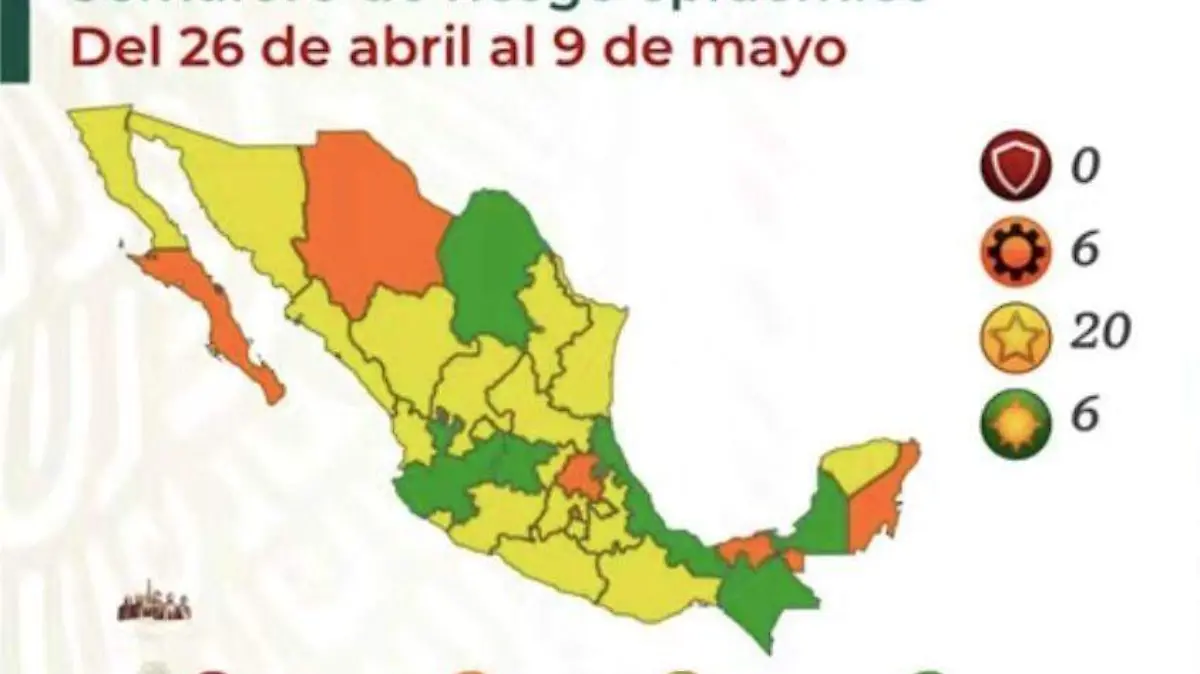 Semáforo amarillo covid Puebla